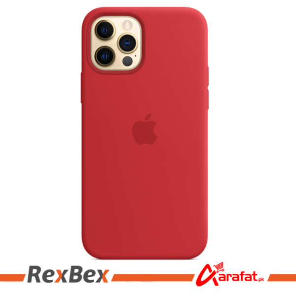 iPhone 12 | 12 Pro and Pro Max Silicone Case with MagSafe-Red